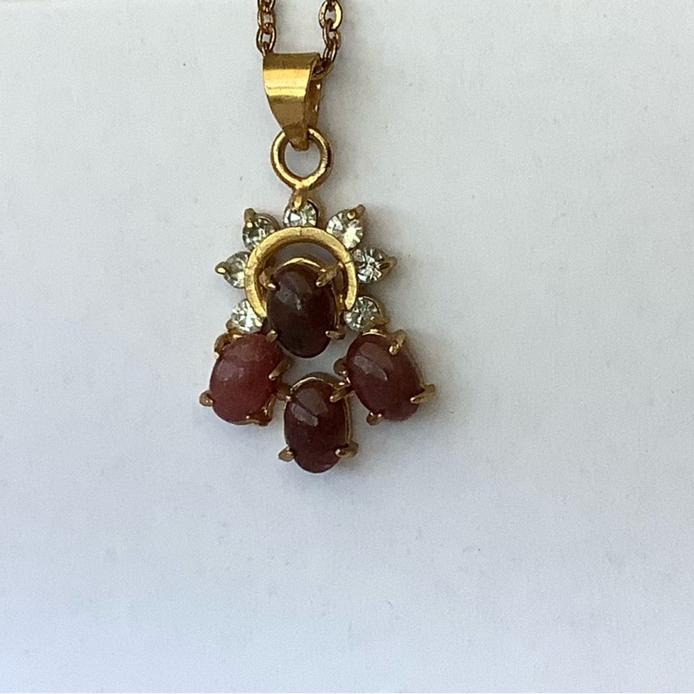 TLC new vintage Genuine Rhodonite pendant